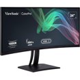 thumbnail image 3 of ViewSonic VP3481a ColorPro 34 Inch WQHD+ Curved Monitor with FreeSync, 100Hz Refresh, USB C (90W), 100% sRGB, HDR10, RJ45, Color Blindness Mode, Hardware Calibration for Video and Graphics, Black, 3 of 8