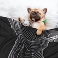 thumbnail image 3 of Pofeuu Geometric Lines Dog Art Print Puppy Blanket,Dog Blankets,Pet Blanket Cozy Cat Blankets for Indoor Cats, Fuzzy Pet Blanket for Kitten Doggy Dog Blankets-Small, 3 of 8