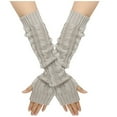 thumbnail image 2 of LSLJS Gants en Laine pour Femmes Manches Droites Sans Doigts Gants Tricotés Chauds, 2 of 5