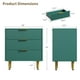 thumbnail image 5 of QinaQin Cómoda moderna de 3 cajones con frente acanalado, mueble de madera con detalles metálicos para recámara, sala o recibidor, 5 of 7