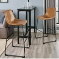 thumbnail image 5 of Vitesse 30 inch PU Faux Leather Counter Bar Height Stools with Back, 5 of 8