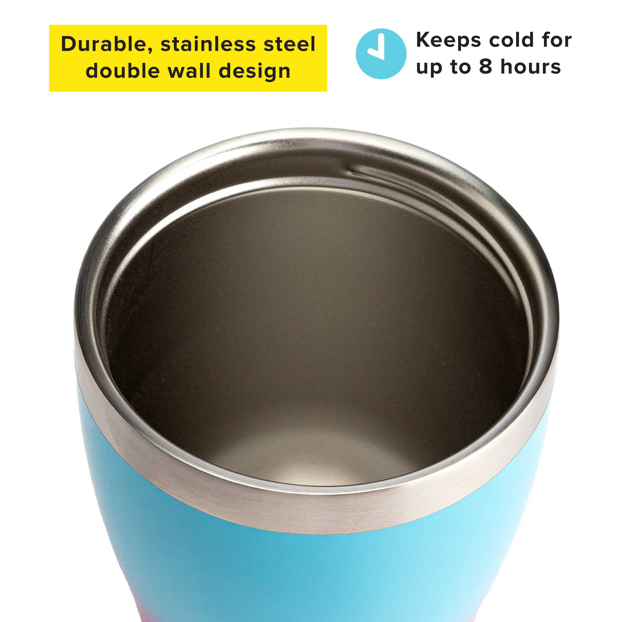 Tasty Double Wall Stainless Steel Insulated Tumbler with Built-In