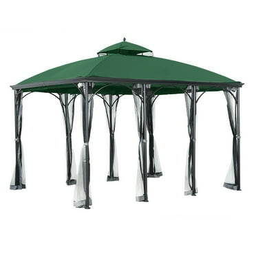 Garden Winds Replacement Canopy Top Cover for the Somerset Gazebo - Green