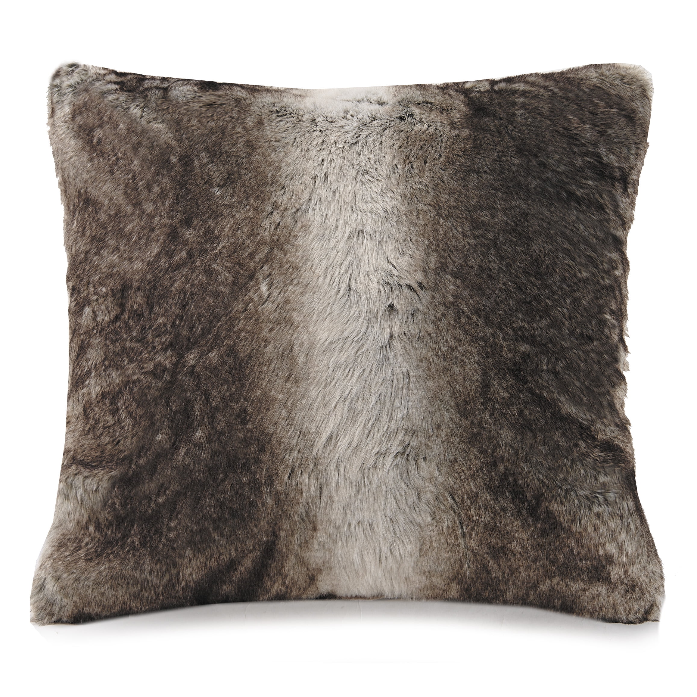 faux fur pillow and throw set