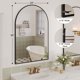 thumbnail image 3 of Qinaqin 24 x 36 Arched cm de Anchoall Mirror Moderno Negro Vanity con Elegant Arch Metálico Frame para Bathroom Dormitorio o Living Sala, 3 of 7