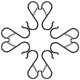 thumbnail image 1 of Muyoka 8 ganchos en S para trabajo pesado en forma de S con hebilla de seguridad, gancho para colgar de metal que ahorra espacio, gancho para interior y jardín para colgar macetas, plantas, ropa, cari Muyoka Hogar, 1 of 7