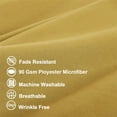 thumbnail image 3 of Unique Bargains Microfiber Solid Long Body Pillowcases, 2-Pack Gold 20" x 48", 3 of 6