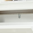 thumbnail image 2 of Haotian FSR94-W, White Shoe Cabinet with 3 Flip Drawers, Narrow Freestanding Shoe Rack, 2 of 8