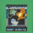 thumbnail image 2 of Junior's Pokemon Ready To Battle Trio  Graphic Tee Kelly Green Small, 2 of 3