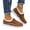 Brown, variant on Avamo Ladies Moccasin Slippers Slip On Warm Casual Shoes Comfort Boat Shoe Non-Slip Loafer Slipper Driving Brown 6