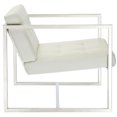 thumbnail image 2 of Hawthorne Collections Chaise d'Appoint en Vinyle en Blanc, 2 of 4