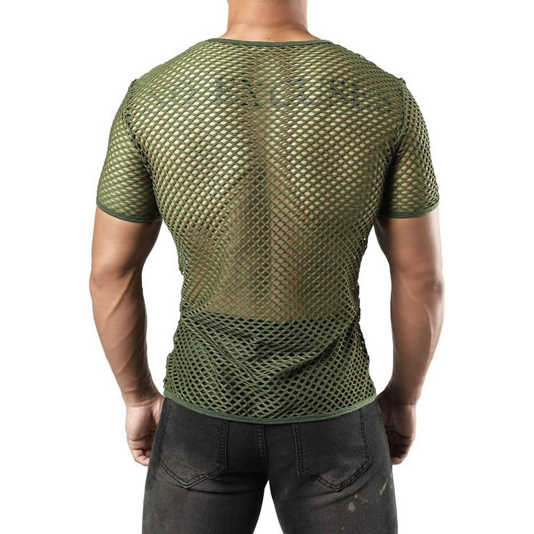 Men’s Tagline Mesh Blouson Amazon.com: Original Deluxe Men's Fishnet Long Sleeve