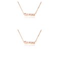 thumbnail image 2 of Guardurnaity Letra inglesa Doce Signo del zodiaco Constelaciones Tema Amistad Collar Ins Colgante para Amante Amigo Festival Regalos Oro rosa acuario Acuario 2piezas Guardurnaity CBP215927, 2 of 6