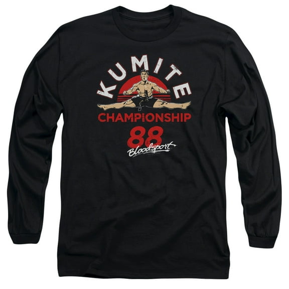 Bloodsport Championship 88 Long Sleeve Adult 18/1 T-Shirt Black