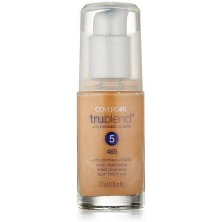2 Pack - CoverGirl TruBlend Liquid Makeup Foundation, Tawny [465], 1 oz