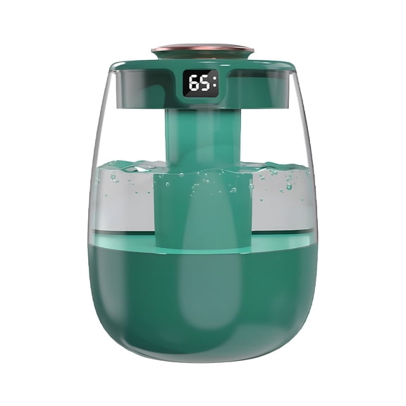 HIBIBUD Humidifiers for Large Room No Filter Easyp Fill Quiet Cool Mist Humidifiers with Led Light Usb Double Spray Heavy Fog Silent Digital Humidifier Multipurpose for Home Bedroom Office