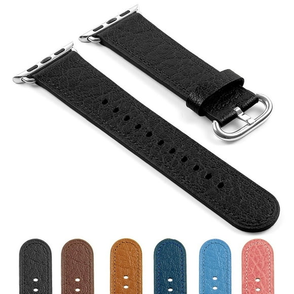 DASSARI Textured Finish Leather iWatch Band Strap for Apple Watch 38mm 42mm