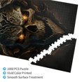 thumbnail image 3 of Rateoe Metal Evil Skull Pattern Wooden Picture Puzzle ,1000 Piece Jigsaw Puzzle ,Family Fun Puzzle, Home Décor Puzzle, Gift Puzzle(Vertical style), 3 of 9