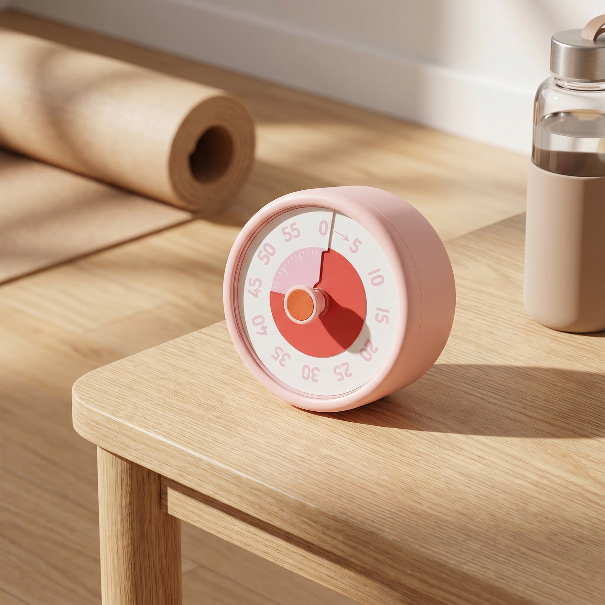 Unique Bargains 60 Minute Kitchen Digital Visual Timer Pink