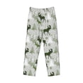 thumbnail image 5 of Balery green plaid Moose tree print Men's Pajama Pants,Ultra Lightweight Pjs,Lounge Pant-Small, 5 of 9