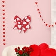thumbnail image 4 of geerera Valentine's Day Wreath Bow, Red Burlap Ribbon Bow for Tree Topper, for Indoor Outdoor Decoration, Heart Themed Holiday Decor, 4 of 4