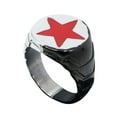 thumbnail image 4 of Winter Soldier Metal Symbol Ring-Size 10, 4 of 6
