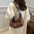thumbnail image 6 of Korean Styles Shoulder Bag for Women Pleated Dumplings Bag Crossbody Bag Retro Handbag Croissants Bag Messengers Bag, 6 of 20
