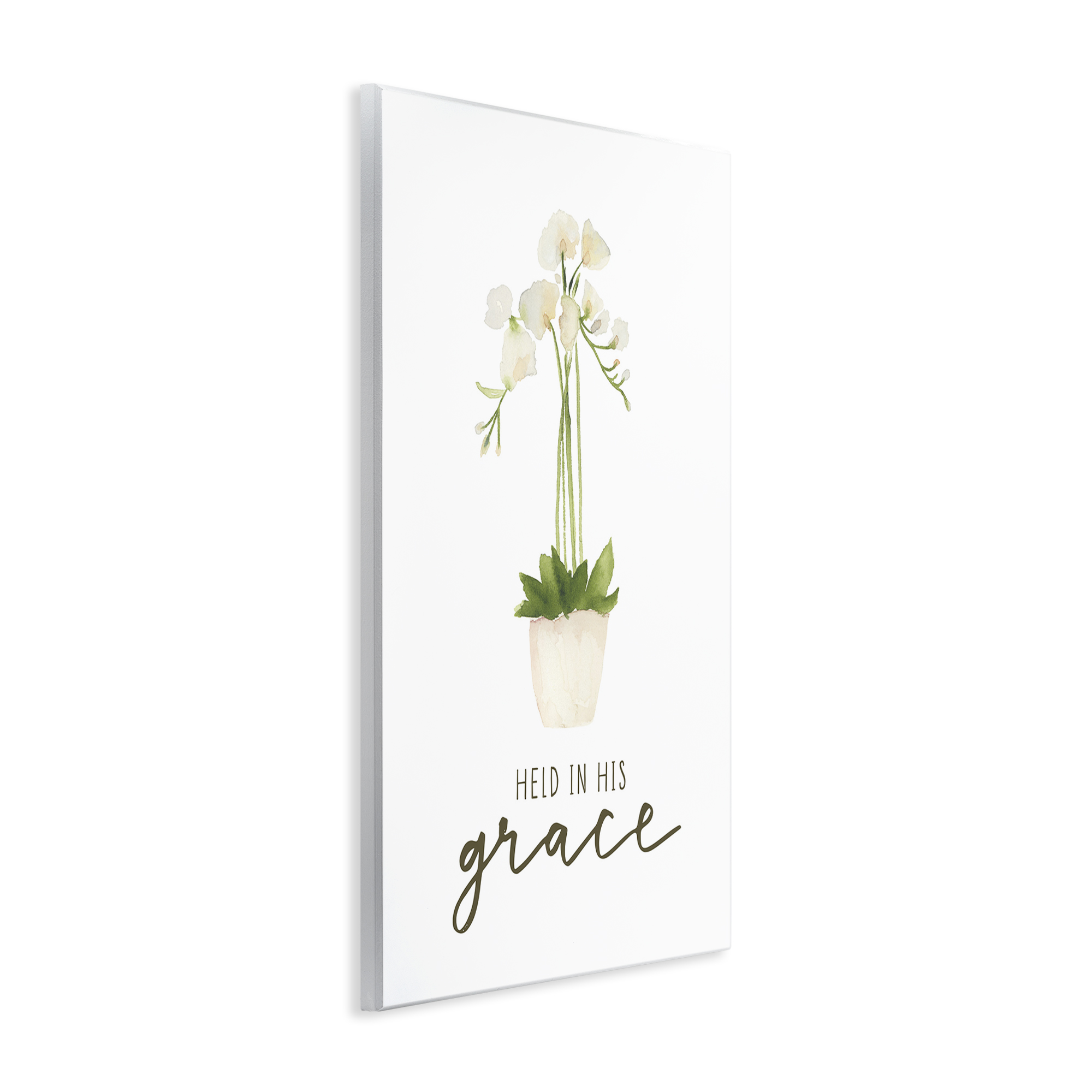 Stupell Industries Held In His Grace Botanical & Floral Painting Unframed Art Print Wall Art, 10 x 15