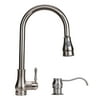 Dyconn Faucet Dyconn Brushed Nickel 18-inch Lever Handle Faucet