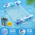thumbnail image 6 of Livhil Hammock Pool Floats for Adults 2 Packs, 4-in-1 Multi-Purpose Inflatable Pool Floats for Adults, Pool Float Hammock in Vacation(Leaf), 6 of 6