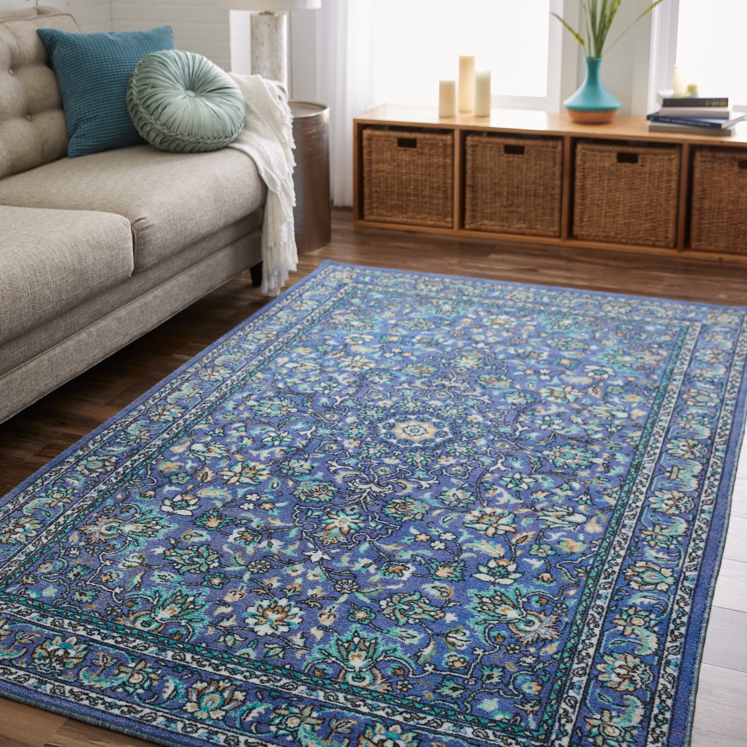 8'x10' Mohawk Home Prismatic Macon Earth Traditional Floral Precision Printed Area Rug Brown