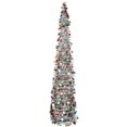 thumbnail image 2 of 5Ft Sequin Tinsel Artificial Collapsible Pop-Up Christmas Tree With Stand, 2 of 7