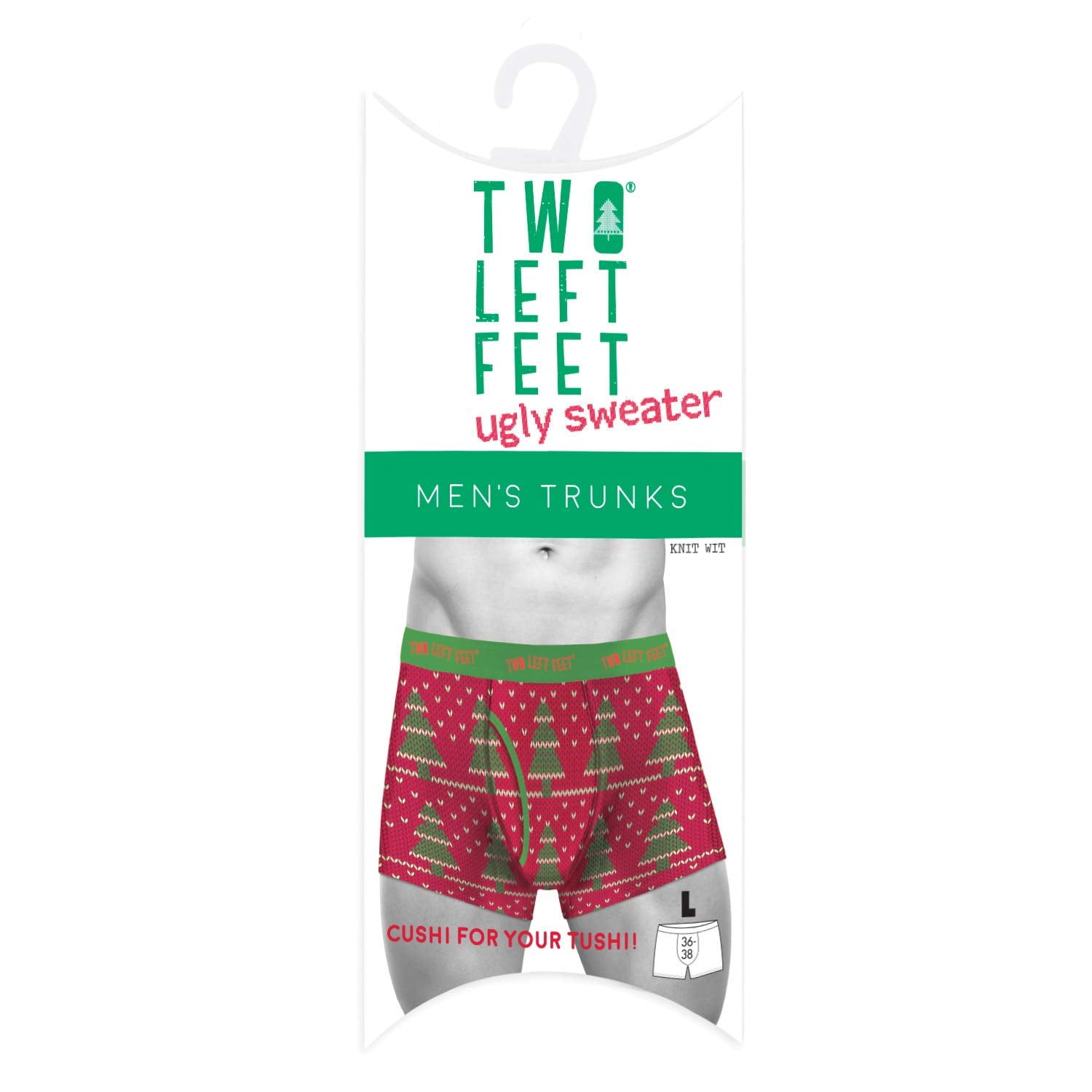 Two Left Feet Men's Trunk Underwear, Knit Winter SM