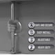 thumbnail image 5 of Hubbell Raco 936 Soporte redondo para ventilador de techo con soporte retro de 4 pulgadas, 4 en gris, 5 of 7