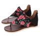 thumbnail image 5 of Sandalias de playa planas con punta abierta y punta abierta para vacaciones informales con cremallera para mujer Wmkox8yii  nm6918, 5 of 5