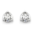 thumbnail image 3 of Auriga Fine Jewelry 14K White Gold 1/10 cttw Round Lab Grown Diamond Stud Earrings for Women (Clarity- VS, Color-D-F), 3 of 5