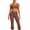 Brown, variant on Aofany Two Piece Yoga Sets for Women Workout Outfits for Women 2 Piece Seamless Crop Tank High Waist Yoga Leggings Sets
