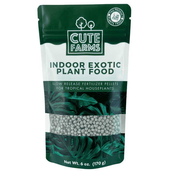 Indoor Slow Release Fertilizer Pellets for Houseplants & Outdoor Pot Plants - All-Purpose Fertilizer (6 oz) Resealable Bag Cute Farms