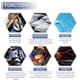 thumbnail image 5 of Unique Bargains 433mil 11mm 16.36sqft Alfombra de insonorización para coche Material de escudo térmico de papel de aluminio autoadhesivo universal para capó de barco cubre motor 59.84"x39.37" Azul, 5 of 7