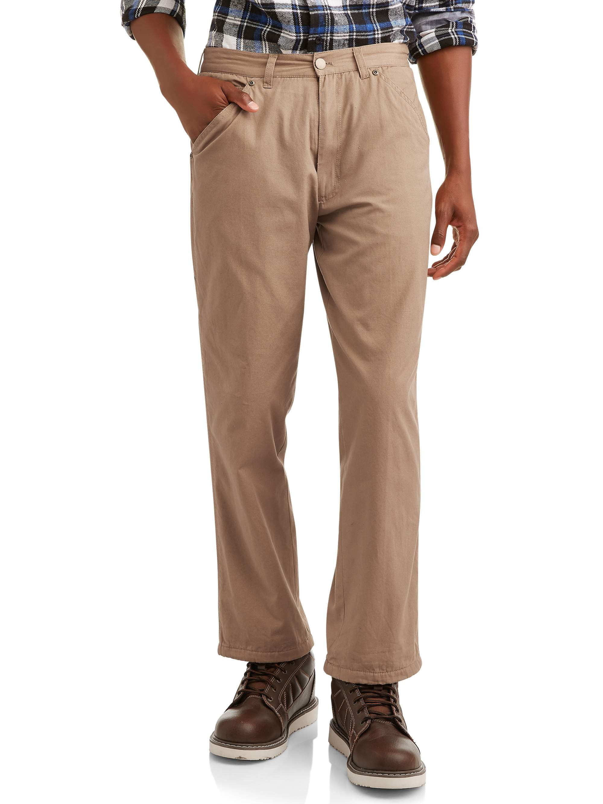 fleece lined canvas pants