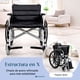 thumbnail image 4 of Silla De Ruedas Sobrepeso 200 kilos Plegable 24 Pulgadas Todo Terreno Uso Rudo, 4 of 11