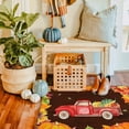 thumbnail image 3 of 2 Pcs Fall Kitchen Rugs and Mats for Floor Non-Slip Backing Mat Anti Fatigue Kitchen Rug Sets with Runner Fall Decor Home Kitchen Dining Room(17"x47.2"+17"x30", Color 03), 3 of 6