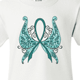 thumbnail image 4 of Inktastic Ovarian Cancer Awareness with Butterfly Ribbon Words Youth T-Shirt, 4 of 5