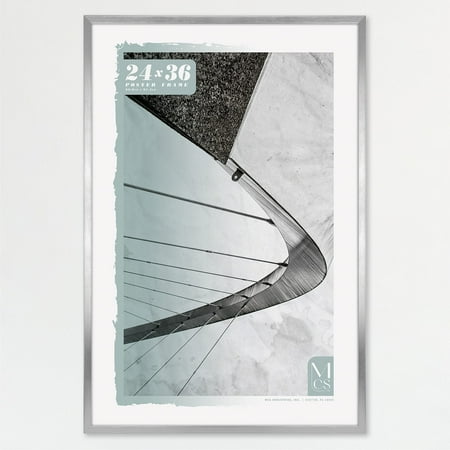 MCS Foundation 16x24 Poster Frame Traditional Brass, Vertical & Horizontal Wall Hanging Large Picture Frame for Photos, Posters & Art Prints (1-Pack)