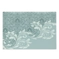 thumbnail image 1 of Vintage Cutting Board, Retro Floral Ivy Leaves with Swirls Abstract Vector Art, Decorative Tempered Glass Cutting and Serving Board, Large Size, Slate Blue Pale Blue, by Ambesonne, 1 of 1