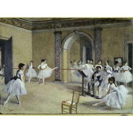 The Dance Foyer at the Opera on the Rue Le Peletier 1872 Edgar Degas (1834-1917 French) Musee d Orsay Paris France Canvas Art -  (18 x (Best Time To Visit Musee D Orsay)