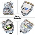 thumbnail image 5 of FORMRS Mini Backpack Purse for Women Travel Daypack Casual Shoulder Bag, Winter Village, 5 of 7
