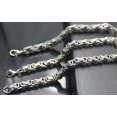 thumbnail image 2 of HOOUN Women Mens Stainless Steel 5mm Byzantine Chain Necklace + Bracelet Set Jewelry, 2 of 2