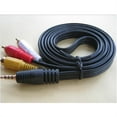 thumbnail image 2 of 1.5m 3.5mm to 3 lotus cable 1 minute 3/1 minute three audio and video cable player AV audio cable, 2 of 3