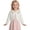 White, variant on Girls Cardigan Cropped Shrug One Button Flower Hollow Out Knit Ruffle Trim Sweater for Kids Yellow Size 4T